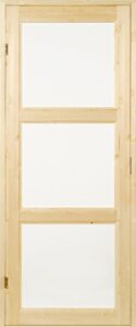 Saunan 3-lasinen ovi 7-9x19 mänty