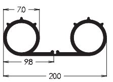Silikonitiiviste liimalla 7mm S101/7T ruskea