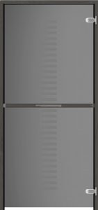 Saunanlasioven vaakavedin musta mänty M7 oveen