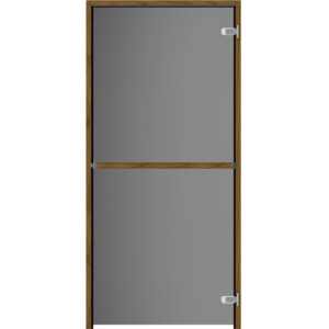 Saunan lasiovi harmaa Mittatilausovi