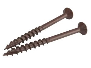 Terassiruuvi RST leveä uppokanta, ruskea 4,2x55mm 250kpl/ltk