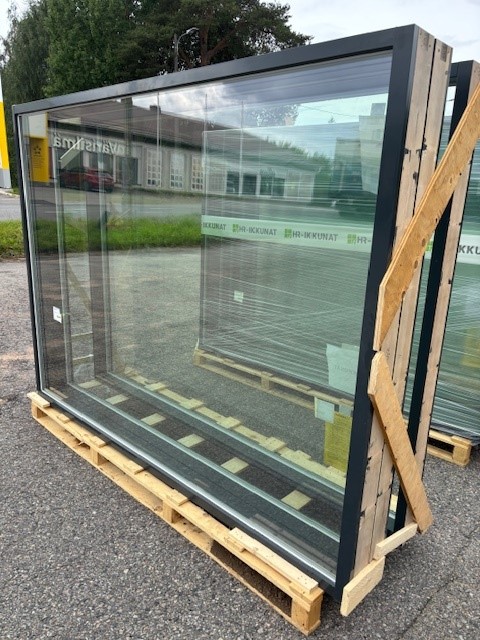 Kiinteä ikkuna MEKA 2K 18x24 (1790x2390 mm) Antrasiitin harmaa (RAL7016)