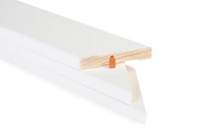 Ovisetti M10 – Peitelistat 12x42 valkoinen (sis. jiirilukitsimet, yhden puolen listoitus)