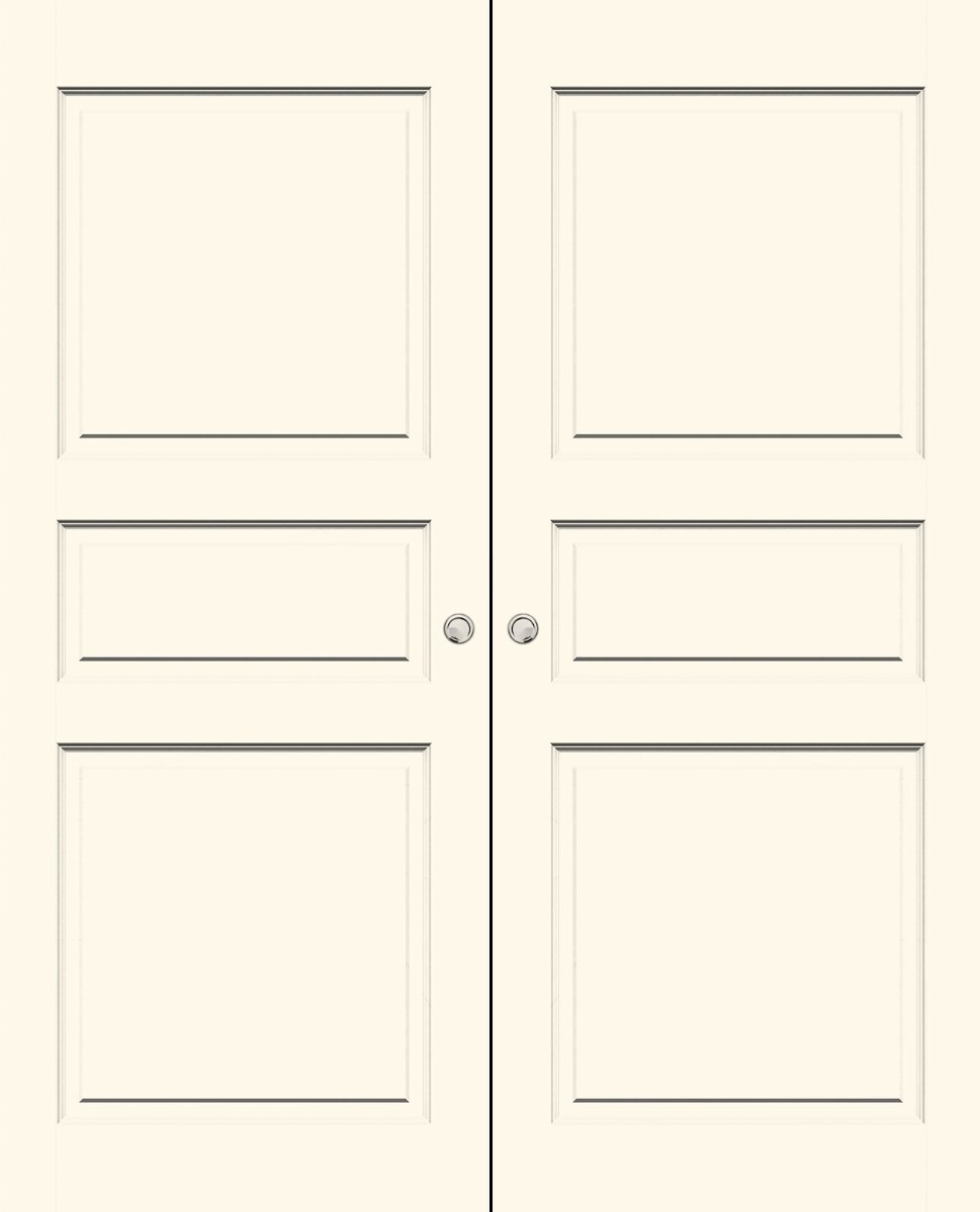 Mittatilaus liukupariovisetti seinän päälle Style 1 valkoinen