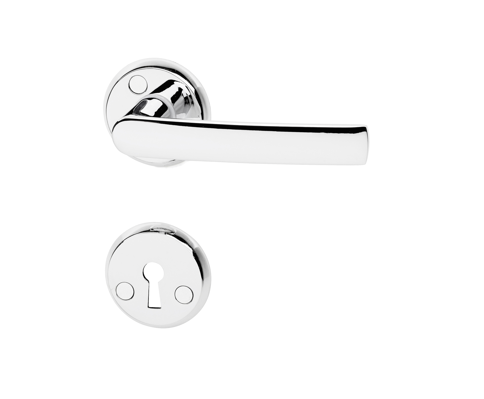 Väliovenpainike Torino avainkilvellä, kromi